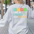 Think Like A Proton Stay Positive Science Teacher Women's Sweatshirt Back Print Ash Think Like A Proton Stay Positive Science Teacher Women's Sweatshirt Back Print Ash