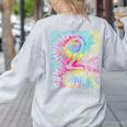 Tie Dye 2nd Grade Typography Team Second Grade Teacher Women's Sweatshirt Back Print Ash Tie Dye 2nd Grade Typography Team Second Grade Teacher Women's Sweatshirt Back Print Ash