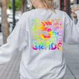 Tie Dye 5th Grade Typography Team Fifth Grade Teacher For Men Women Girls Kids Women's Sweatshirt Back Print Ash