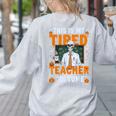This Is My Tired Teacher Costume Halloween Costumes Women's Sweatshirt Back Print Ash