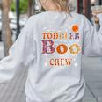 Toddler Boo Crew Halloween Daycare Teacher Kids Women's Sweatshirt Back Print Ash
