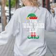 The Toddler Teacher Elf Christmas Matching Family Women's Sweatshirt Back Print Ash The Toddler Teacher Elf Christmas Matching Family Women's Sweatshirt Back Print Ash