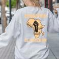 History Education Is Freedom African Map Black Teacher Women's Sweatshirt Back Print Ash History Education Is Freedom African Map Black Teacher Women's Sweatshirt Back Print Ash