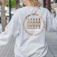 History Teacher Teach Love African American Men Women Women's Sweatshirt Back Print Ash