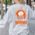 History Teachers Love Brains Halloween Teacher For Men Women Women's Sweatshirt Back Print Ash History Teachers Love Brains Halloween Teacher For Men Women Women's Sweatshirt Back Print Ash