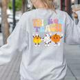 Trick Or Teach Cute Halloween Teacher Women's Sweatshirt Back Print Ash Trick Or Teach Cute Halloween Teacher Women's Sweatshirt Back Print Ash