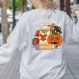 Trick Or Teach Retro Halloween Teacher Women Men Costume Women's Sweatshirt Back Print Ash Trick Or Teach Retro Halloween Teacher Women Men Costume Women's Sweatshirt Back Print Ash