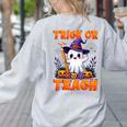 Trick Or Teach Teacher Halloween Ghost Pencil Floral Women's Sweatshirt Back Print Ash Trick Or Teach Teacher Halloween Ghost Pencil Floral Women's Sweatshirt Back Print Ash