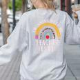 Twinning With My Teacher Bestie Spirit Week Girls Day Kids Women's Sweatshirt Back Print Ash Twinning With My Teacher Bestie Spirit Week Girls Day Kids Women's Sweatshirt Back Print Ash