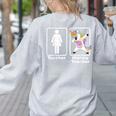 Unicorn History Teacher T-Shirt History Teacher Women's Sweatshirt Back Print Ash Unicorn History Teacher T-Shirt History Teacher Women's Sweatshirt Back Print Ash