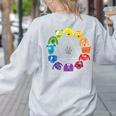 Unique For Artists By ADS Color Wheel Educational Art Teacher Dog Themed Artist Small Women's Sweatshirt Back Print Ash Unique For Artists By ADS Color Wheel Educational Art Teacher Dog Themed Artist Small Women's Sweatshirt Back Print Ash
