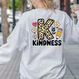 Unity Day Design Kindness Orange Teacher Kids Be Kind Women's Sweatshirt Back Print Ash Unity Day Design Kindness Orange Teacher Kids Be Kind Women's Sweatshirt Back Print Ash