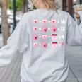 Valentines Day Order Of Operations Valentines Math Teacher Women's Sweatshirt Back Print Ash