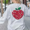 Valentines Day Teacher Hearts Apple Love Teach Women Men Women's Sweatshirt Back Print Ash Valentines Day Teacher Hearts Apple Love Teach Women Men Women's Sweatshirt Back Print Ash