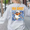 Van Ghost Art Teacher Halloween Van Gogh Starry Night Women's Sweatshirt Back Print Ash