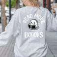 Vintage Halloween Teacher Women Reading Read More Books Women's Sweatshirt Back Print Ash Vintage Halloween Teacher Women Reading Read More Books Women's Sweatshirt Back Print Ash