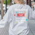 Vintage Teachers And Students Book Reading Adventure Women's Sweatshirt Back Print Ash Vintage Teachers And Students Book Reading Adventure Women's Sweatshirt Back Print Ash