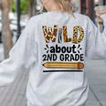 Wild About 2Nd Grade School Grade Teacher Women's Sweatshirt Back Print Ash Wild About 2Nd Grade School Grade Teacher Women's Sweatshirt Back Print Ash