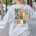 Wild About 2nd Grade Teacher Student First Day Of School Women's Sweatshirt Back Print Ash Wild About 2nd Grade Teacher Student First Day Of School Women's Sweatshirt Back Print Ash