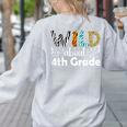 Wild About 4th Grade First Day Of School Teacher Student Women's Sweatshirt Back Print Ash Wild About 4th Grade First Day Of School Teacher Student Women's Sweatshirt Back Print Ash