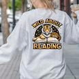 Wild About Reading Tiger For Teachers & Students Women's Sweatshirt Back Print Ash Wild About Reading Tiger For Teachers & Students Women's Sweatshirt Back Print Ash