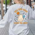 Will Give Math Advice For Candy Math Ghost Teacher Halloween Women's Sweatshirt Back Print Ash