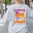 Will Trade Students For Candy Shirt Fun Candy Corn Teacher Women's Sweatshirt Back Print Ash Will Trade Students For Candy Shirt Fun Candy Corn Teacher Women's Sweatshirt Back Print Ash