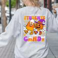 Will Trade Students For Candy Teacher Halloween Women's Sweatshirt Back Print Ash Will Trade Students For Candy Teacher Halloween Women's Sweatshirt Back Print Ash