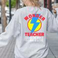 Wonder Teacher Costume Shirt Teacher Halloween Costume Tee Women's Sweatshirt Back Print Ash Wonder Teacher Costume Shirt Teacher Halloween Costume Tee Women's Sweatshirt Back Print Ash