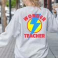 Wonder Teacher Teacher Halloween Tshirt Women's Sweatshirt Back Print Ash
