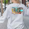 Y'All Gonna LEARN Today Back To School Teacher Appreciation Women's Sweatshirt Back Print Ash Y'All Gonna LEARN Today Back To School Teacher Appreciation Women's Sweatshirt Back Print Ash