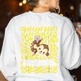 100th Day Of School Teacher Monkey Pun Banana For Men Women Girls Kids Women's Sweatshirt Back Print White 100th Day Of School Teacher Monkey Pun Banana For Men Women Girls Kids Women's Sweatshirt Back Print White