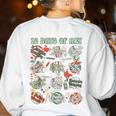 12 Days Of Art Teacher Christmas Artists Painter Educational Women's Sweatshirt Back Print White