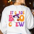 1st Grade Boo Crew Halloween First Grade Halloween Teacher Women's Sweatshirt Back Print White 1st Grade Boo Crew Halloween First Grade Halloween Teacher Women's Sweatshirt Back Print White