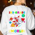 2nd Grade Is Out Of This World Space Rocket Planets Teacher Women's Sweatshirt Back Print White 2nd Grade Is Out Of This World Space Rocket Planets Teacher Women's Sweatshirt Back Print White