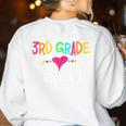 3rd Grade Squad Third Teacher Student Team Back To School Women's Sweatshirt Back Print White 3rd Grade Squad Third Teacher Student Team Back To School Women's Sweatshirt Back Print White