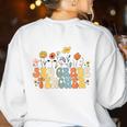 3rd Third Grade Teacher Appreciation Teaching Wildflowers Women's Sweatshirt Back Print White 3rd Third Grade Teacher Appreciation Teaching Wildflowers Women's Sweatshirt Back Print White