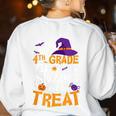 My 4th Grade Students Are a Treat Teacher Halloween Witch For Men Women Kids Women's Sweatshirt Back Print White My 4th Grade Students Are a Treat Teacher Halloween Witch For Men Women Kids Women's Sweatshirt Back Print White