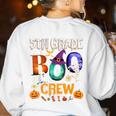5th Grade Boo Crew Teacher Student Halloween Costume For Men Women Kids Women's Sweatshirt Back Print White