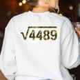 6 7 Army Camo Pattern Meme Square Root 4489 Math Teacher 67 Women's Sweatshirt Back Print White 6 7 Army Camo Pattern Meme Square Root 4489 Math Teacher 67 Women's Sweatshirt Back Print White