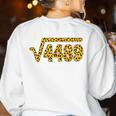 6 7 Leopard Pattern Meme Square Root 4489 Slang Math Teacher Women's Sweatshirt Back Print White 6 7 Leopard Pattern Meme Square Root 4489 Slang Math Teacher Women's Sweatshirt Back Print White