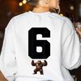 6 7 Matching Teachers Halloween Costume Gorilla Women's Sweatshirt Back Print White 6 7 Matching Teachers Halloween Costume Gorilla Women's Sweatshirt Back Print White