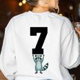 6 7 Matching Teachers Halloween Costume Raccoon Women's Sweatshirt Back Print White 6 7 Matching Teachers Halloween Costume Raccoon Women's Sweatshirt Back Print White