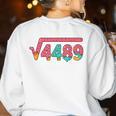67 Ice Cream Drip Meme Square Root 4489 Slang Math Teacher Women's Sweatshirt Back Print White 67 Ice Cream Drip Meme Square Root 4489 Slang Math Teacher Women's Sweatshirt Back Print White