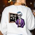 67 Math Teacher Meme Brainrot Six Seven Halloween Equation Women's Sweatshirt Back Print White 67 Math Teacher Meme Brainrot Six Seven Halloween Equation Women's Sweatshirt Back Print White