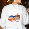 67 Meme English Teacher Reading Book Lover Humor Women's Sweatshirt Back Print White 67 Meme English Teacher Reading Book Lover Humor Women's Sweatshirt Back Print White