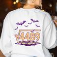 67 Meme Math Teacher Square Root 4489 Halloween Women's Sweatshirt Back Print White 67 Meme Math Teacher Square Root 4489 Halloween Women's Sweatshirt Back Print White