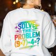 67 Meme PEMDAS Elementary Math Teacher Six Seven Women's Sweatshirt Back Print White 67 Meme PEMDAS Elementary Math Teacher Six Seven Women's Sweatshirt Back Print White