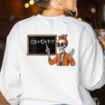 67 Teacher Halloween Skeleton Six Seven Meme Brainrot Math Women's Sweatshirt Back Print White 67 Teacher Halloween Skeleton Six Seven Meme Brainrot Math Women's Sweatshirt Back Print White
