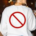 Anti Bullying No Bullies School Teacher Student Kindness Women's Sweatshirt Back Print White Anti Bullying No Bullies School Teacher Student Kindness Women's Sweatshirt Back Print White